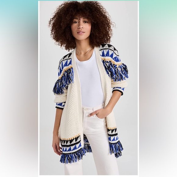 MOTHER new The Tassel is Worth the Hassle Fringe Cardigan - Picture 2 of 6